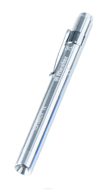 Fortelux - latarka diagnostyczna z diodą LED, kolor srebrny