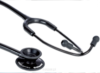 Stetoskop Duplex 2.0 - wersja black edition - oliwki, pierścienie i membrany wykonane są w kolorze czarnym