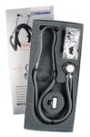 Stetoskop ri-rap jest dostępny w wyściełanym, kartonowym pudełku z częściami zamiennymi