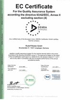 ec certificate 93/42 eec anex2