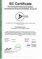 ec certificate 93/42 eec anex4