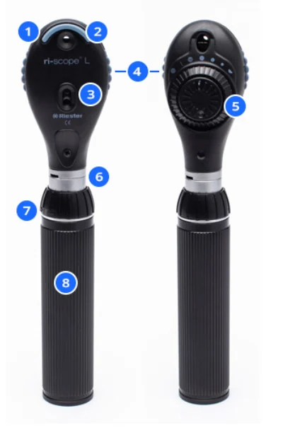 Budowa oftalmoskopu ri-scope L2